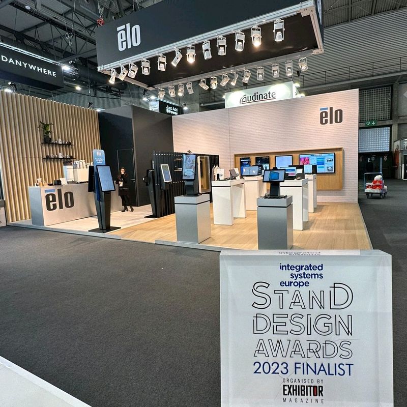 Bord van de Stand Design Awards 2023 voor de stand van ELO